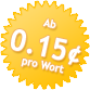 Ab 0,15 $ pro Wort